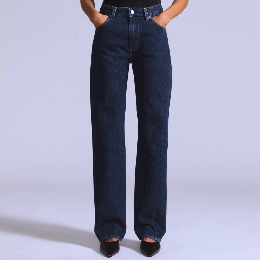 Levi’s japanese selvedge plank straight fit women’s jeans.